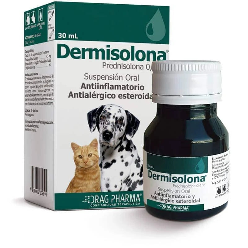 DERMISOLONA 0.4% SUSPENSION ORAL FRASCO X 30 ML