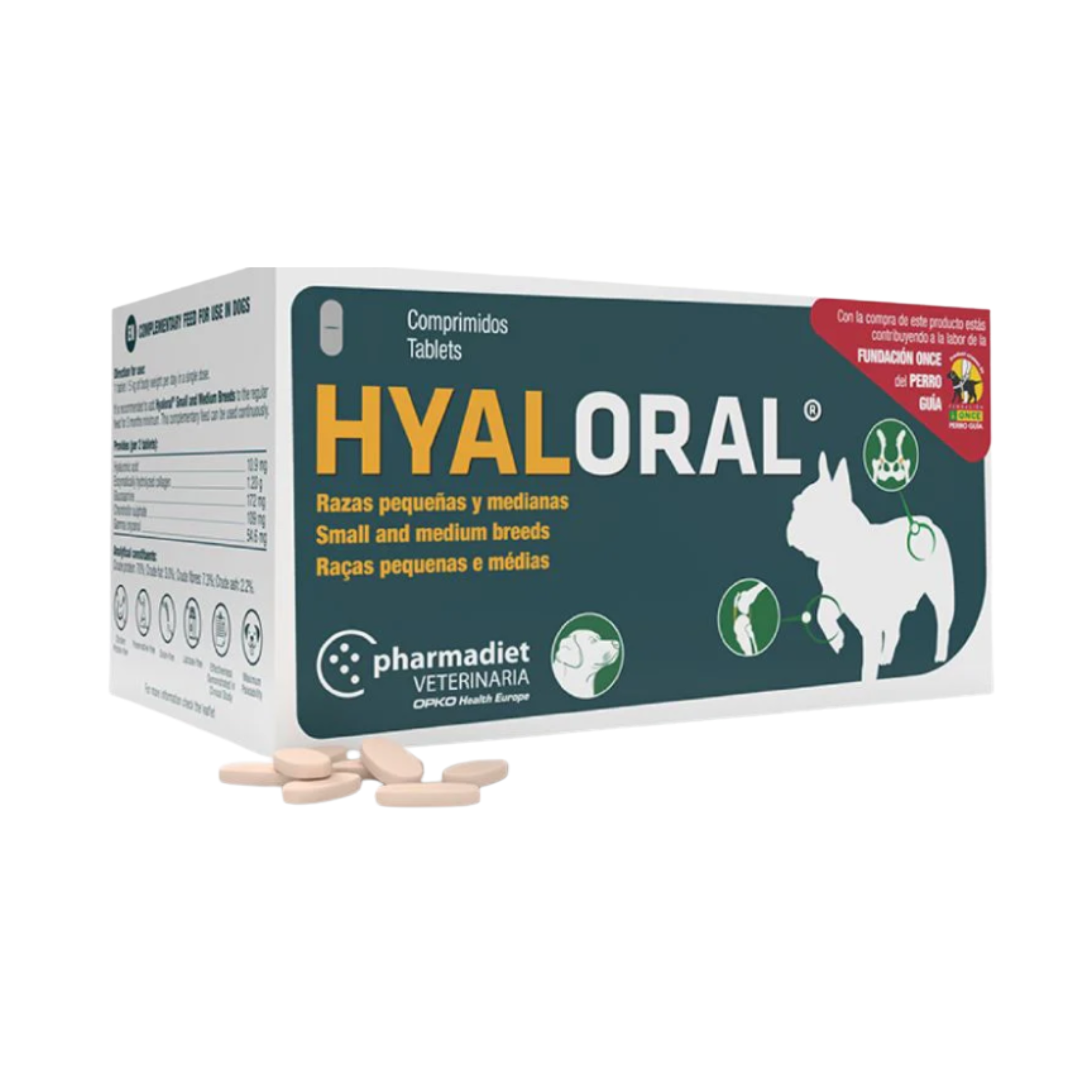 HYALORAL RAZA PEQUEÑA/MEDIANA PERRO X 270 COMPRIMIDOS